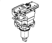 Axial geared-down driven tool H&#61;90mm - Ratio 2:1