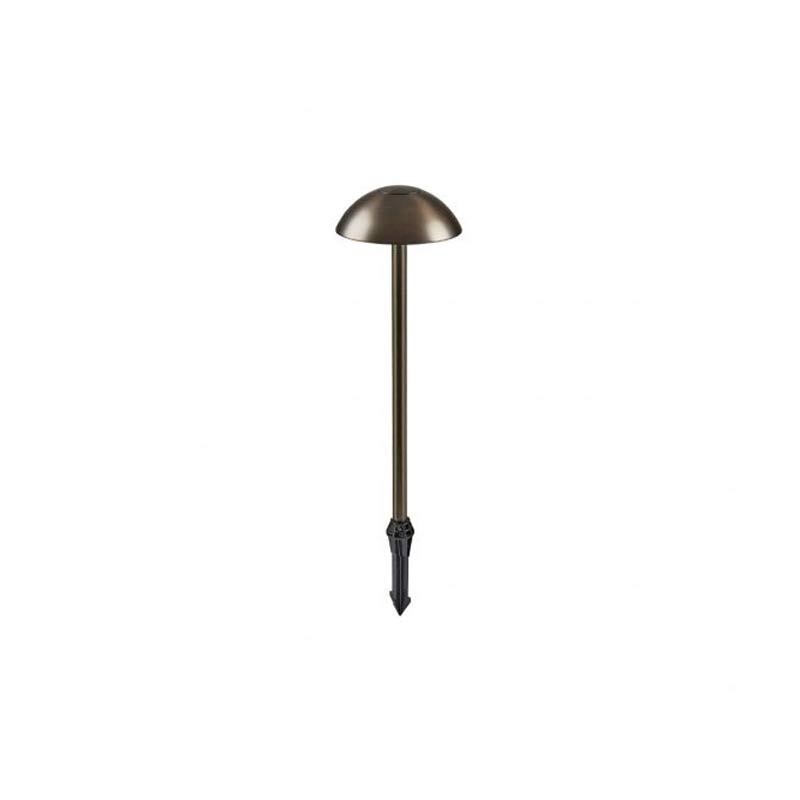 Collingwood Low Voltage LED Path Light With Spike Brass Treated 4000K