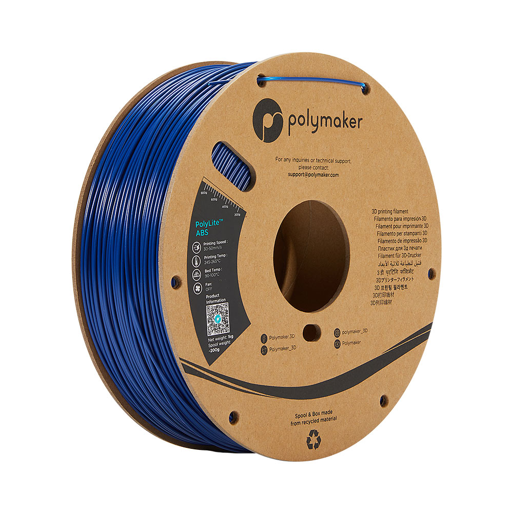 PolyMaker PolyLite Blue ABS 1.75mm 1Kg 3D Printing filament