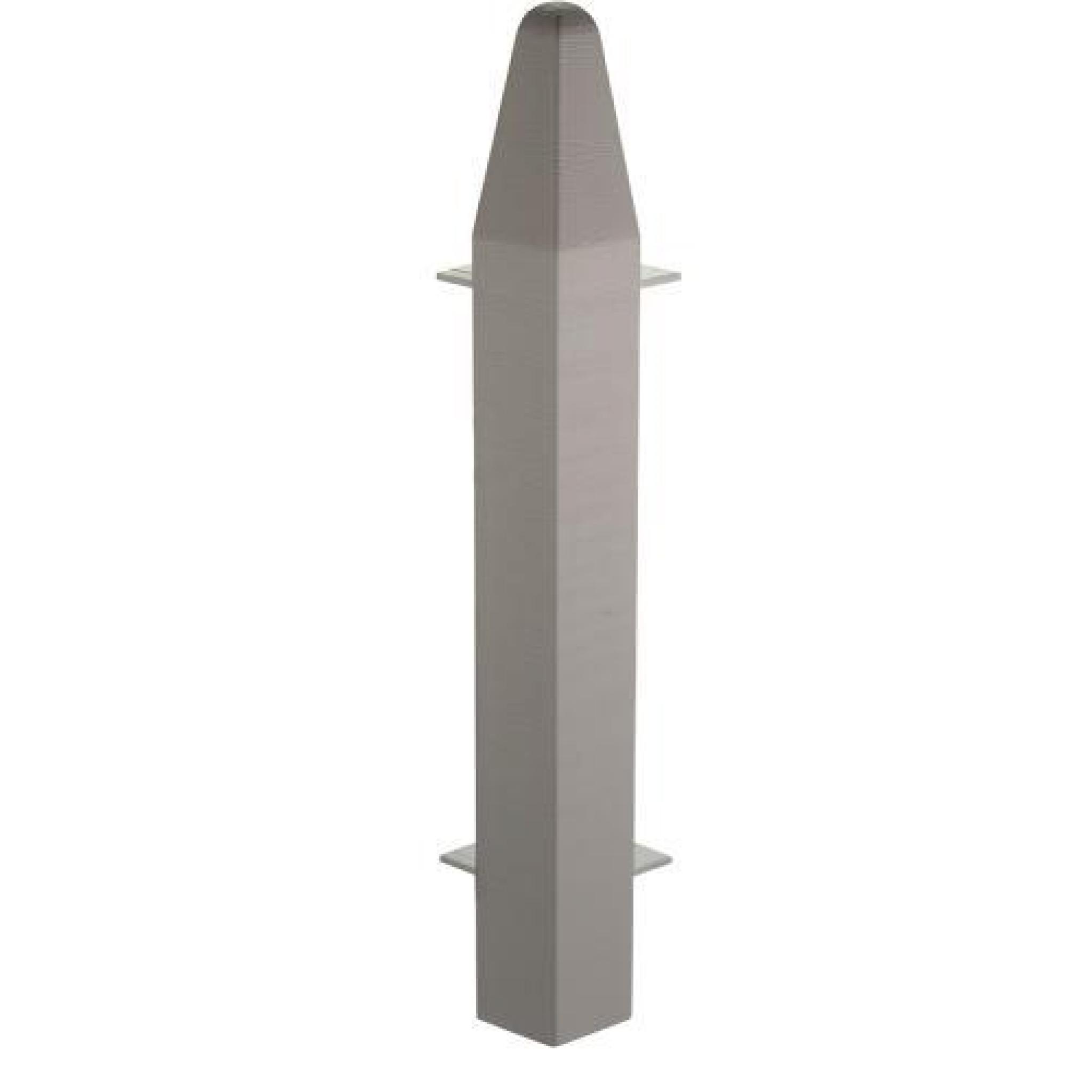 150mm White UPVC Skirting External Corner - Chamfered (2 Pack)