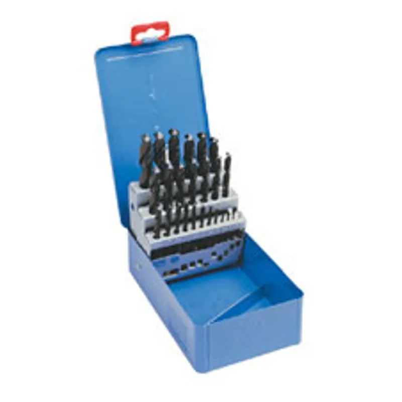 1 - 13mm HSS Jobber Drill Set 0.5mm inc Blue or TIN Coated