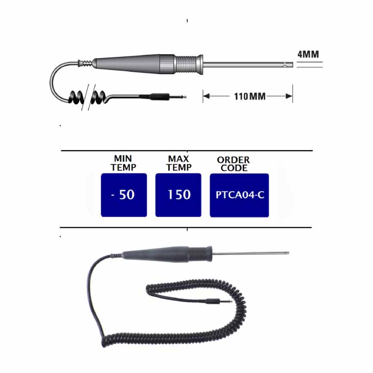 PTCA04-C Thermistor Air Probe with Connector