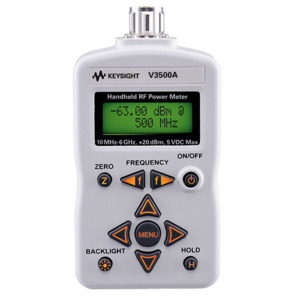 Keysight V3500A Handheld RF Power Meter, 10 MHz to 6 GHz, -63 dBm to +20 dBm, USB
