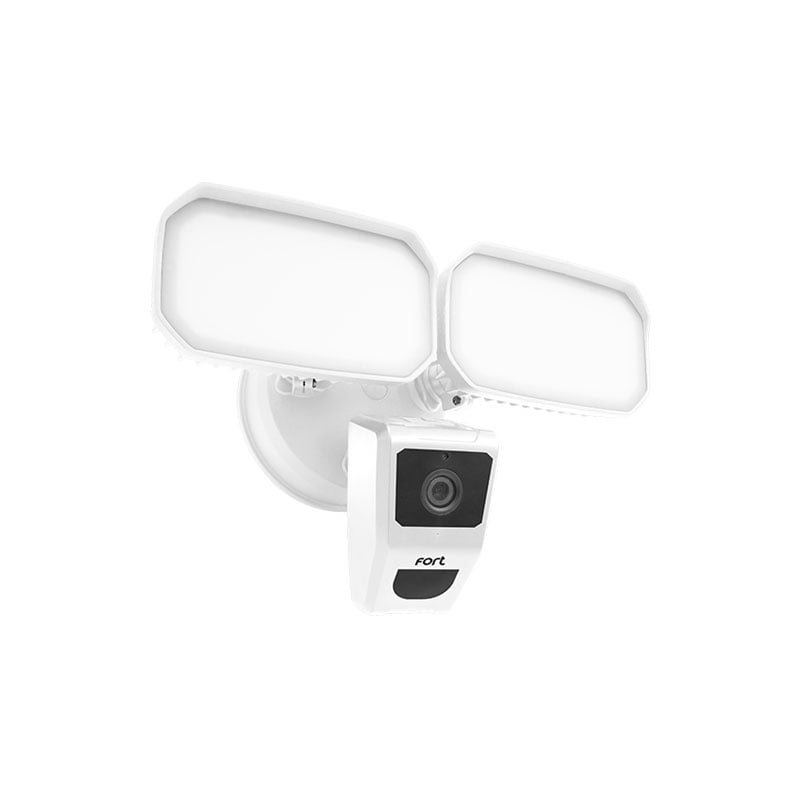 ESP Fort Wi-Fi Security 2MP Camera With 25W Twin Flood Lights White