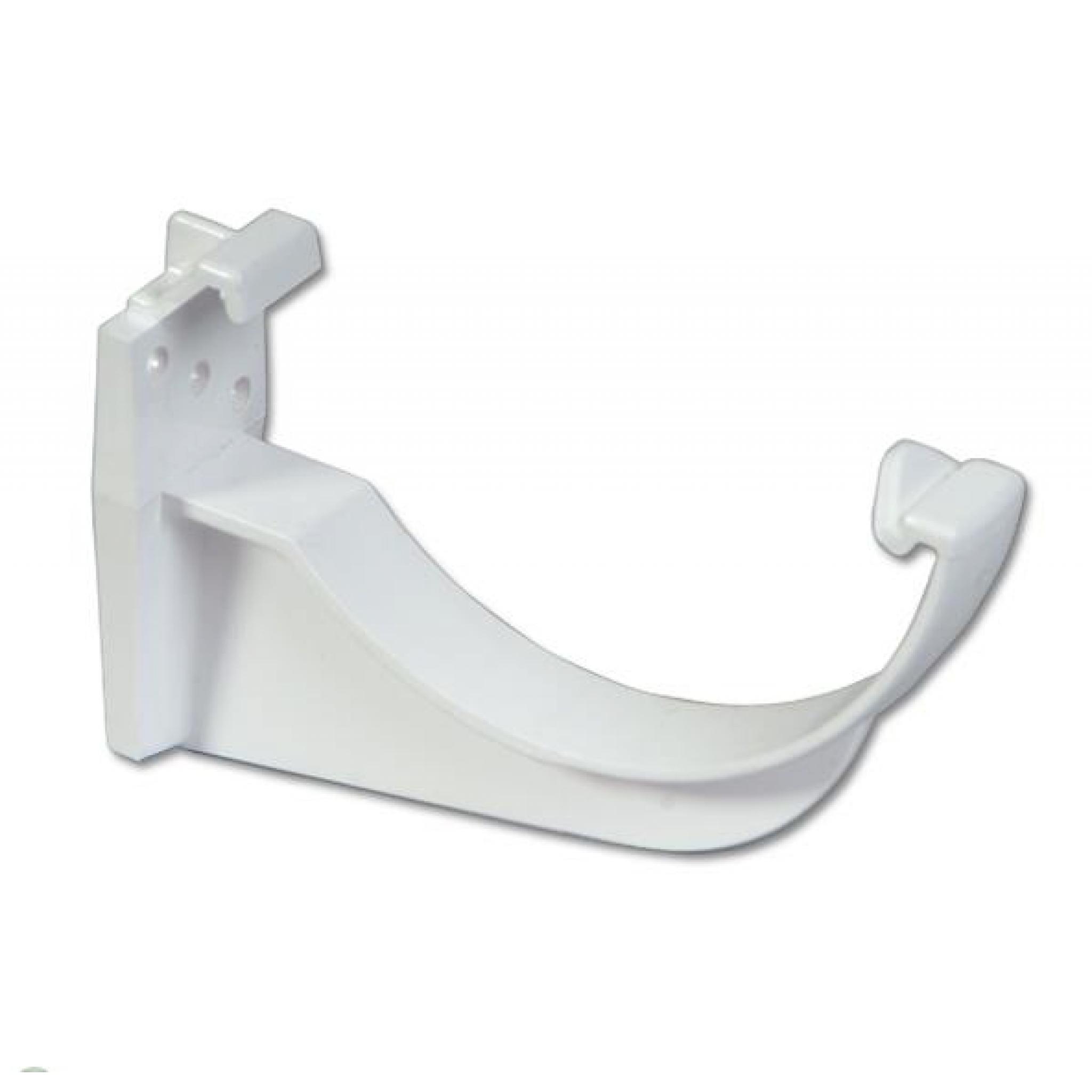 White Round Gutter Fascia Bracket