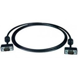 VEXT-UTHN-F-50-MM - Ultra Thin VGA Male Cable Gold Plated WUXGA 15HD Ferrites 50 ft 15HD Male - 15HD Male Black