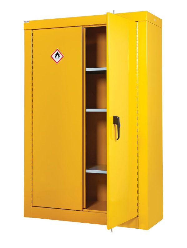 QMP Hazardous Storage Cupboard CZ181246YXX H1800 x W1200 x D46mm For Construction Companies