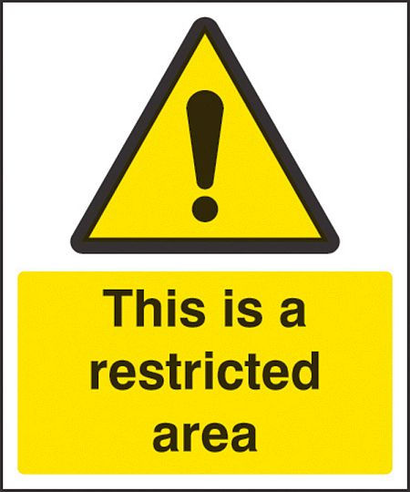 This is a restricted area