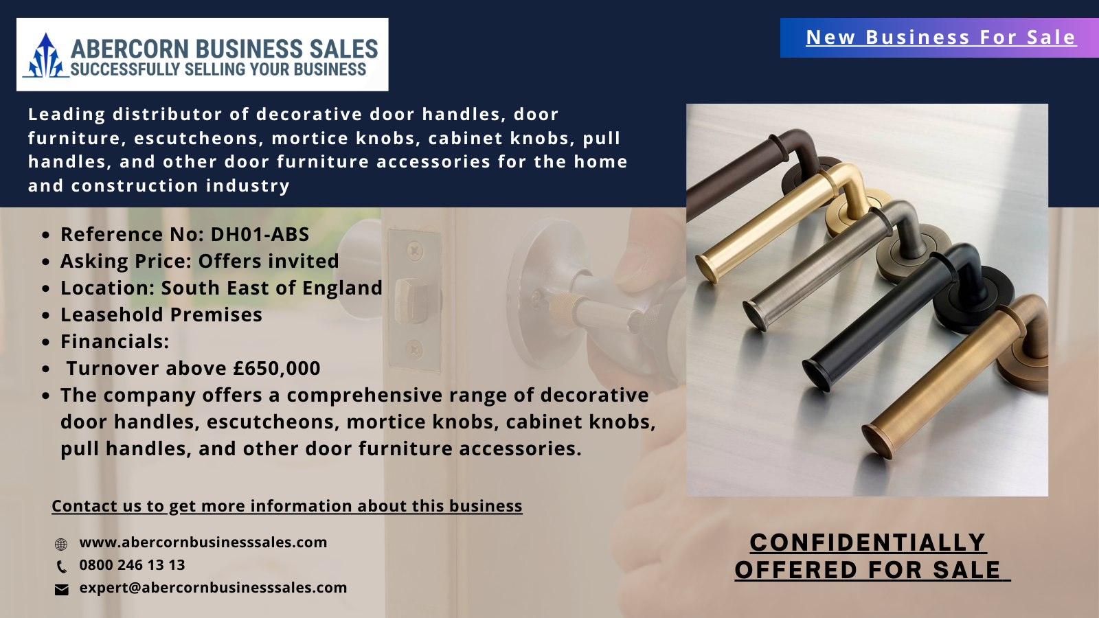 DH01-ABS - Leading Distributor Of Decorative Door Furniture Accessories 