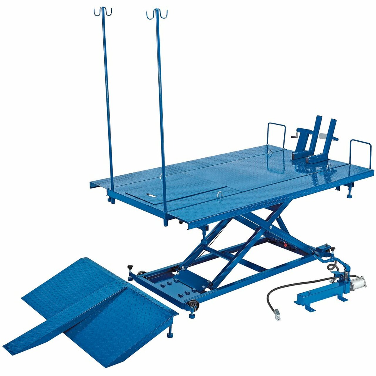 Draper 37190 680Kg Motorcycle Pneumatic and Hydraulic Operation Lift Table - Heavy duty Motorbike lift table