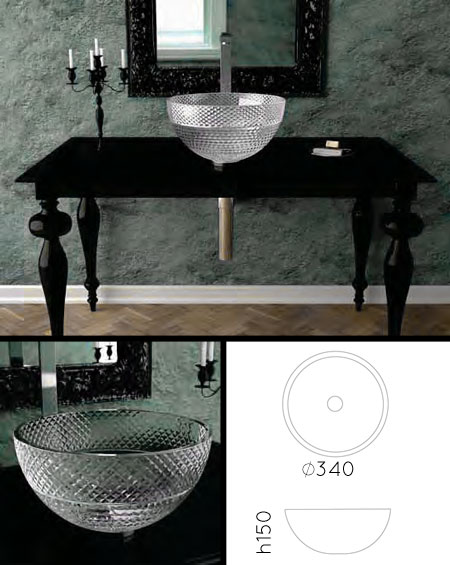 Belle Cut Glass Sink (65N)