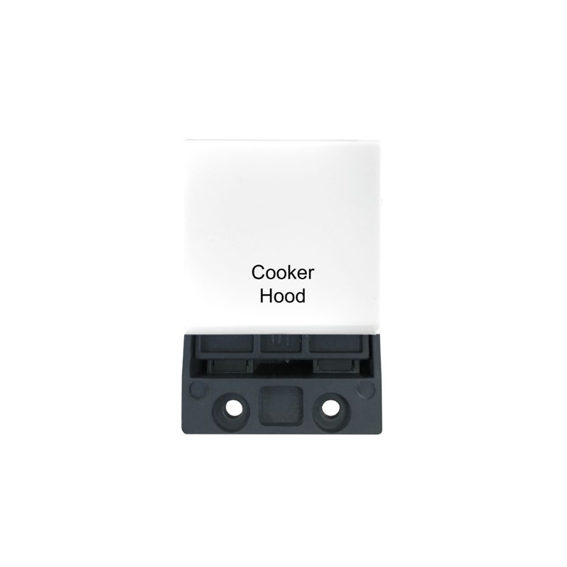 Hamilton Verve 1G 20A DP Rocker Switch Marked 'Cooker Hood' (2G Size)