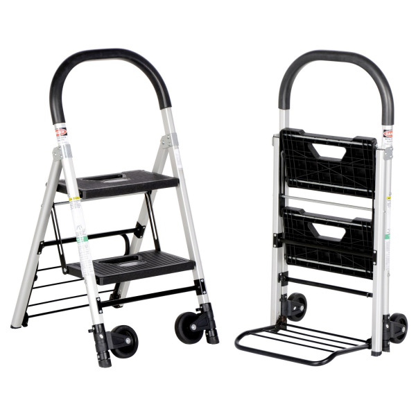Combination Hand Truck and 2 Step Ladder