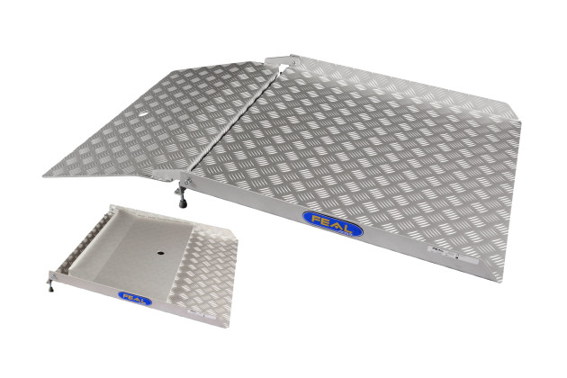 Folding Drive In Ramp (800mm + 450mm x 750mm)