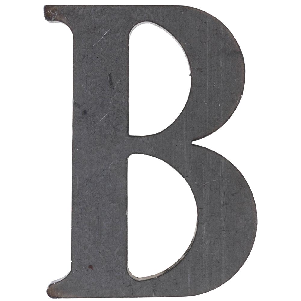 Profiled Letter B - Mild SteelHeight 100mm - 6mm Thick