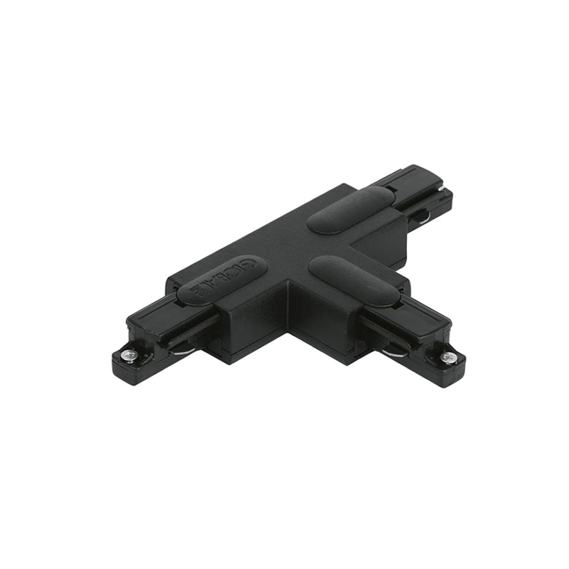 Aurora Single Circuit Track T Connector Outside Left Black