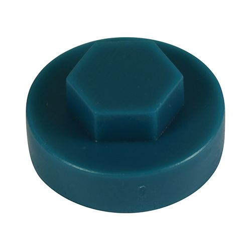 TIMco 16mm Dia Ocean Blue Push-On Cover Cap