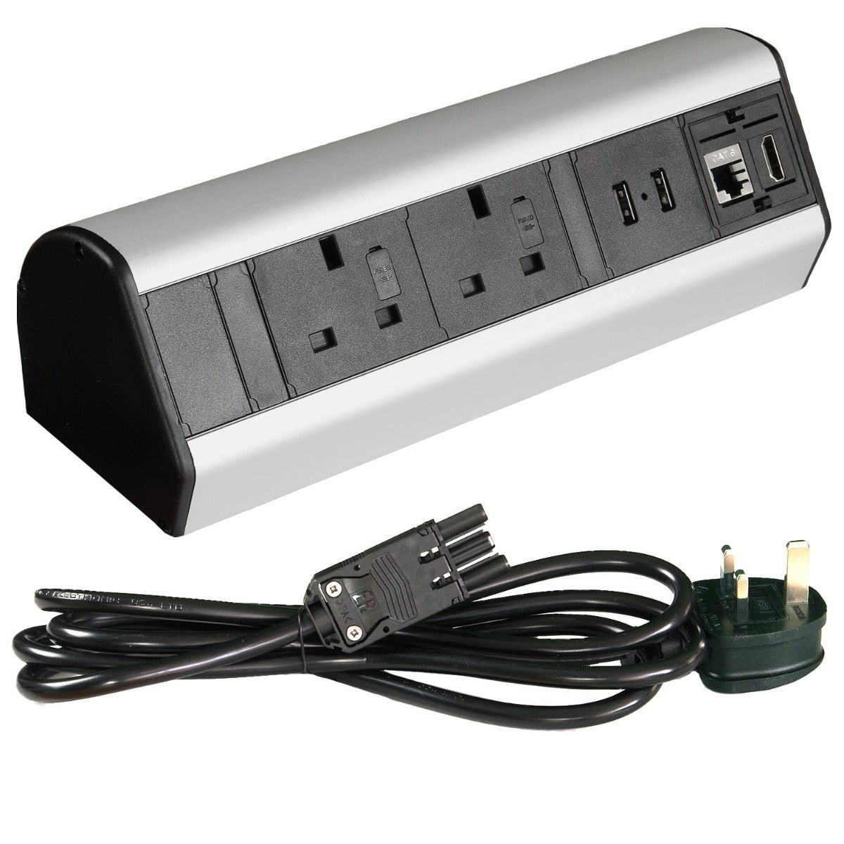 Desktop Power Extension with Clamp - 2 UK Sockets - 2 USB - 1 HDMI - 1 Ethernet - OOF-DP14S North Yorkshire