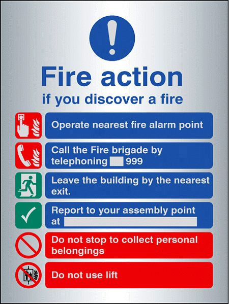 Fire action manual dial with lift - aluminium