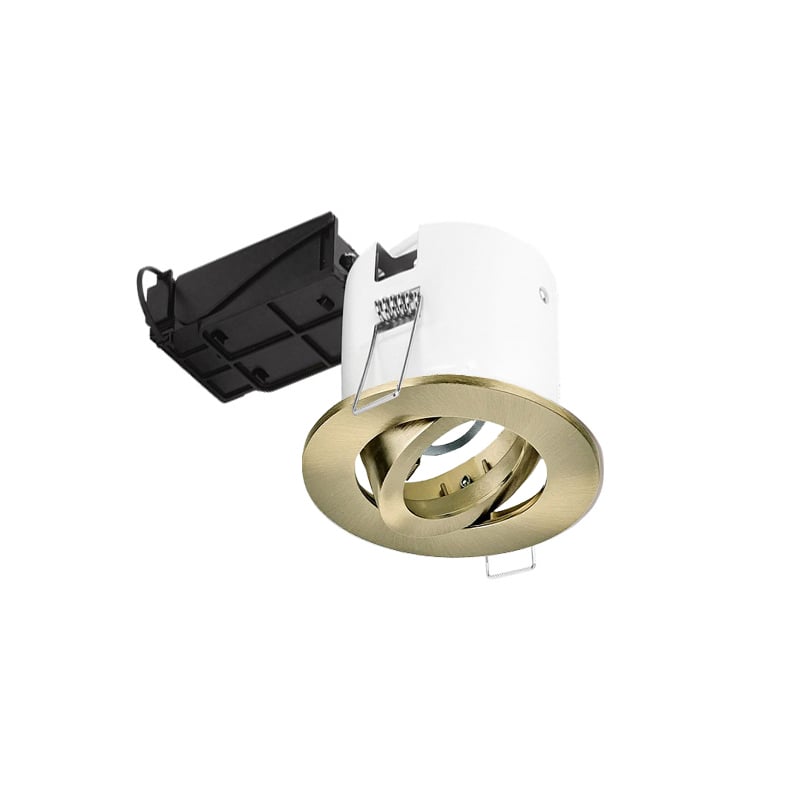 Aurora Lighting GU10 Downlight Adjustable Antique Brass