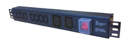 PDU-H-C138/C192-C20 Mixed Outlet 10 Way Horizontal 8x C13& 2x C19 Socket PDU to 16A C20 Plug 1.5U