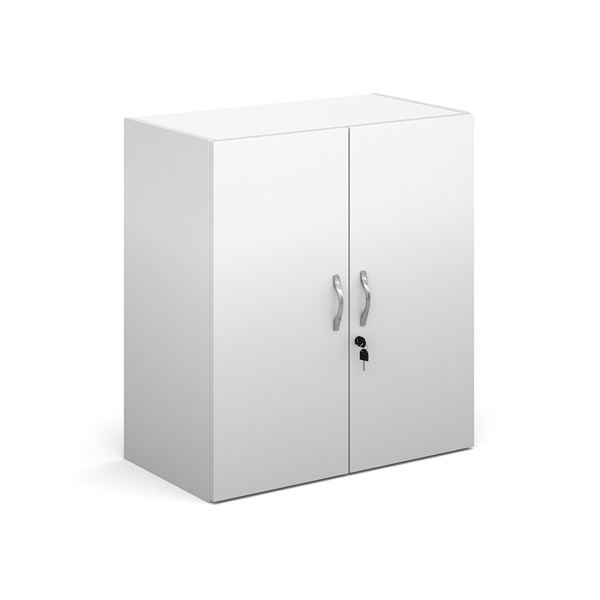 Contract Double Door Cupboard with 1 Shelf - White