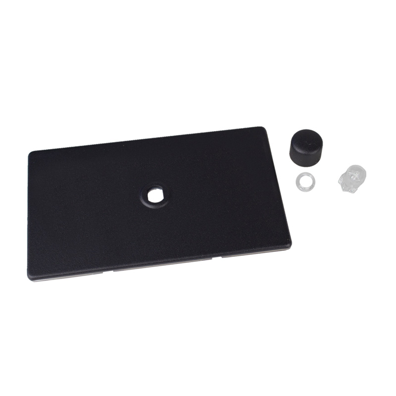 Varilight Urban 1G Twin Plate Matrix Faceplate Kit Matt Black for Rotary Dimmer Varilight Screw Less Plate