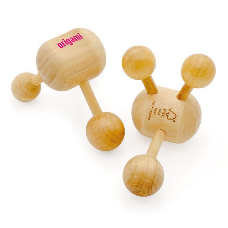 Wooden Tri-pod Massager