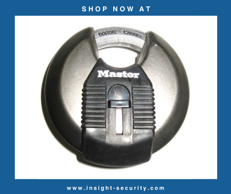 Master Excell Discus Padlock with Boron-Carbide shackle - 80mm (11mm Shkl)