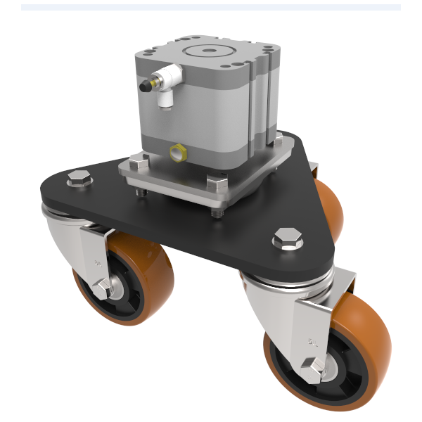 Polyurethane Swivel Castor Ezeelift Lifting System 1000kg Load