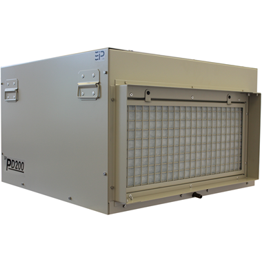 PD200 415v Static Dehumidifier. Dehumidification @ 30deg C/ 80% RH = 5 L/H