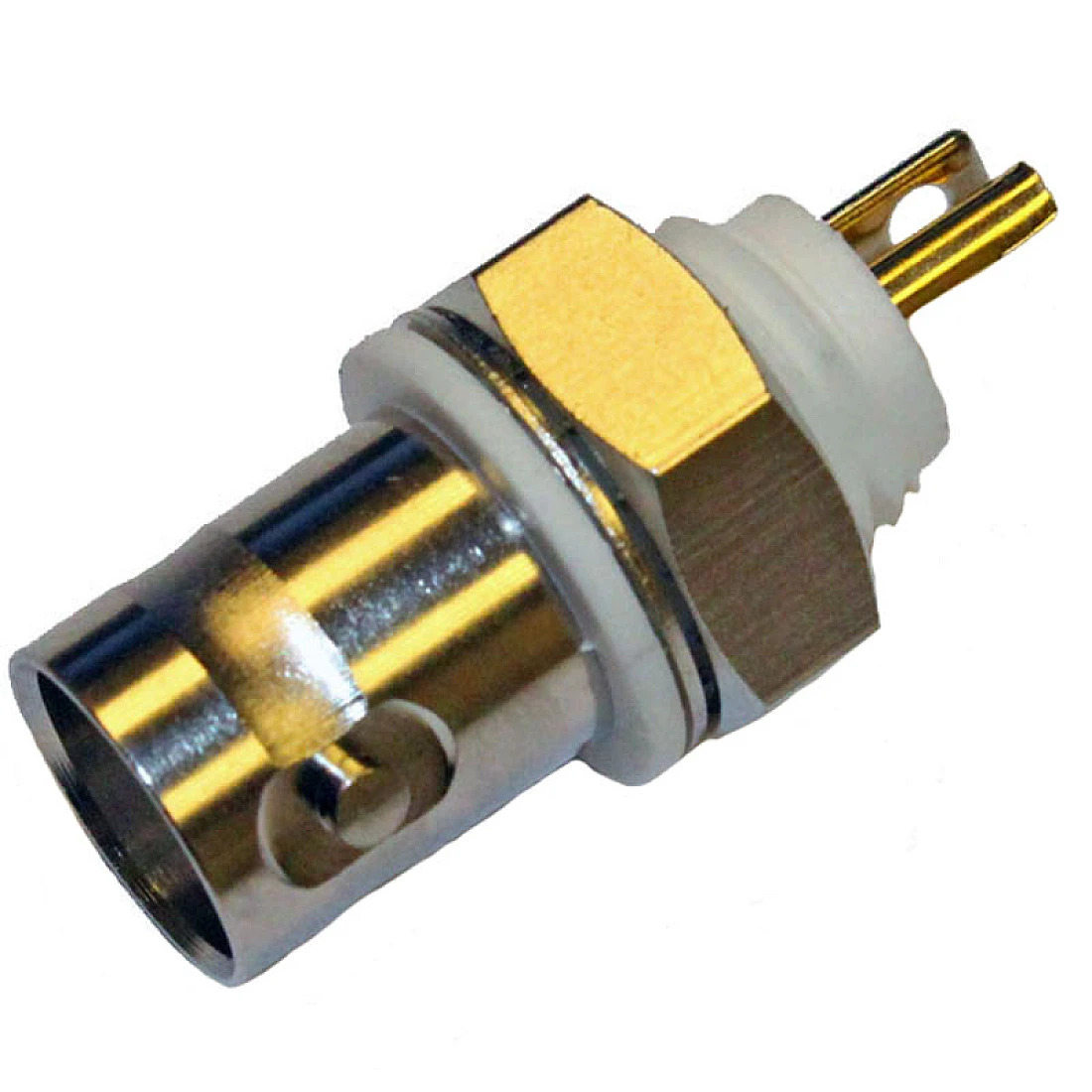 BBJSS50INS BNC Panel Mount Jack Bulkhead Receptacle Insulated 50 Ohm
