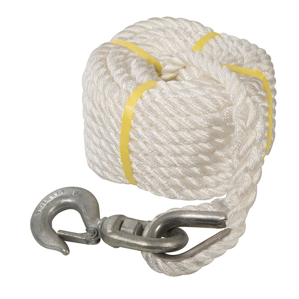 Silverline 865628 Gin Wheel Rope with Hook 20m x 18mm