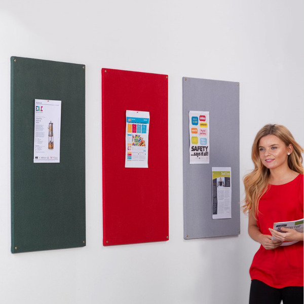 Unframed Pinnable Fabric Notice Board