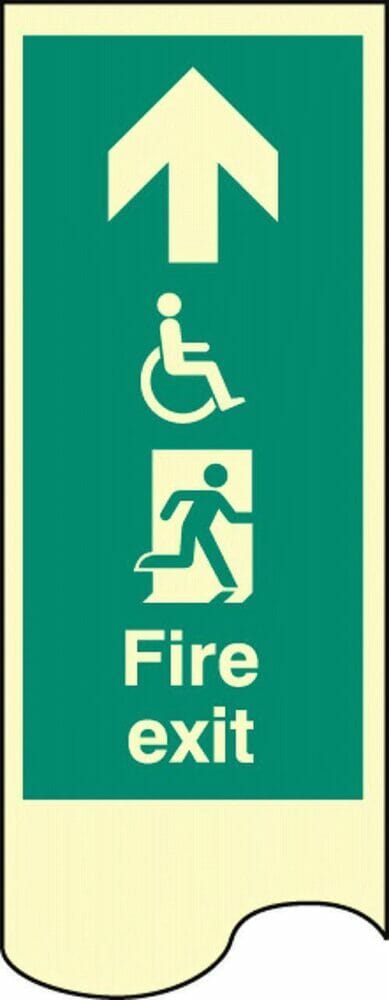 Door plate  -  disabled fire exit L photo