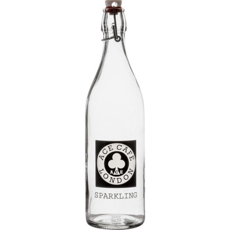 1 Litre Round White Cap Swing Top Bottle