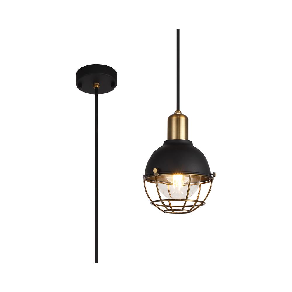 Luxuria * Nimph 15cm Pendant Light E27 Sand Black/Brushed Bronze