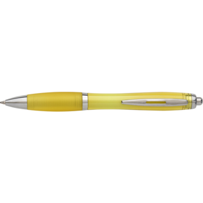 RECYCLED PLASTIC BALL PEN in Yellow.