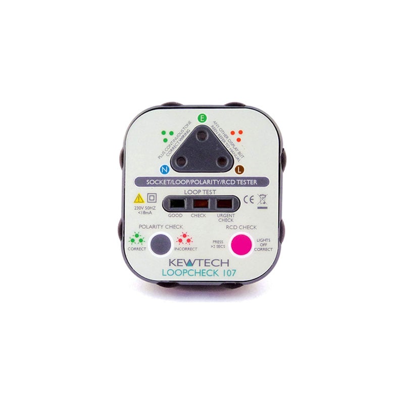 Kewtech Mains Socket Tester With Loop Check