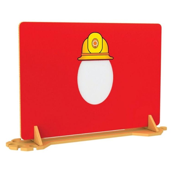 Firefighter Hat Room Divider with Mirror