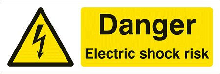 Danger electric shock risk