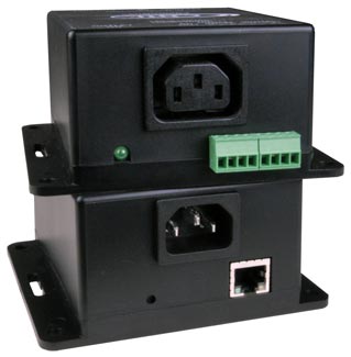 Remote Power Reboot Switch with IEC320 C13 Outlet & 2 Digital Inputs/Outputs, DIN Mounted