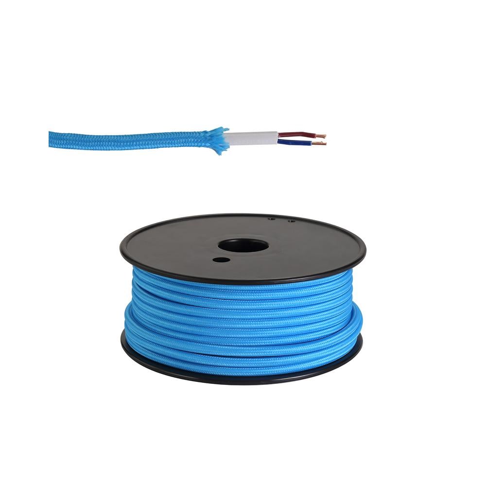 Luxuria Glorelle 25m Roll Blue Braided 2 Core 0.75mm Cable