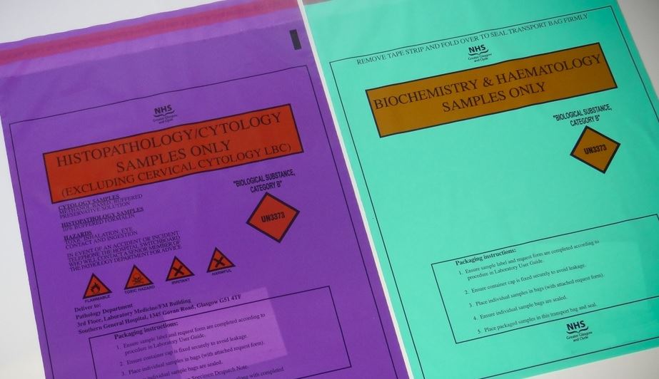 Laboratory Specimen Transport Bags
