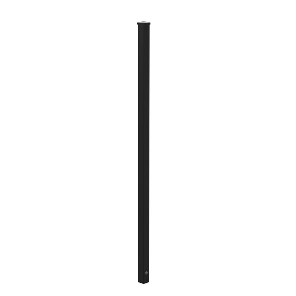 76.2mm Concrete In Post for 1800mm High Black Gloss Aluminium (2440mm long)