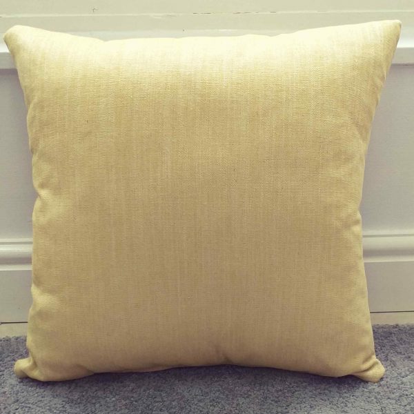 Ochre Yellow Linen Look Scatter Cushion or Cover. Sizes 16&#34; 18&#34; 20&#34; 22&#34; 24&#34;