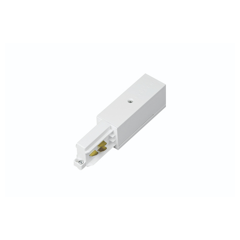 Integral White Live End Feed for Standard-Recessed-Trimless Track