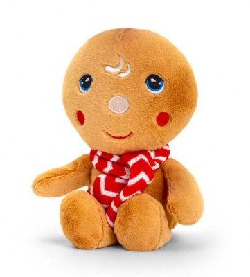 Eco Friendly CHRISTMAS BEANIE Teddy by Keel Toys - GINGERBREAD MAN