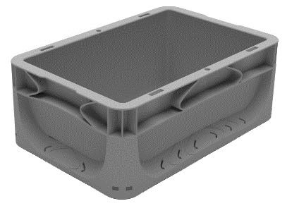5.3 Litre Euronorm ECO Grey Stacking Container