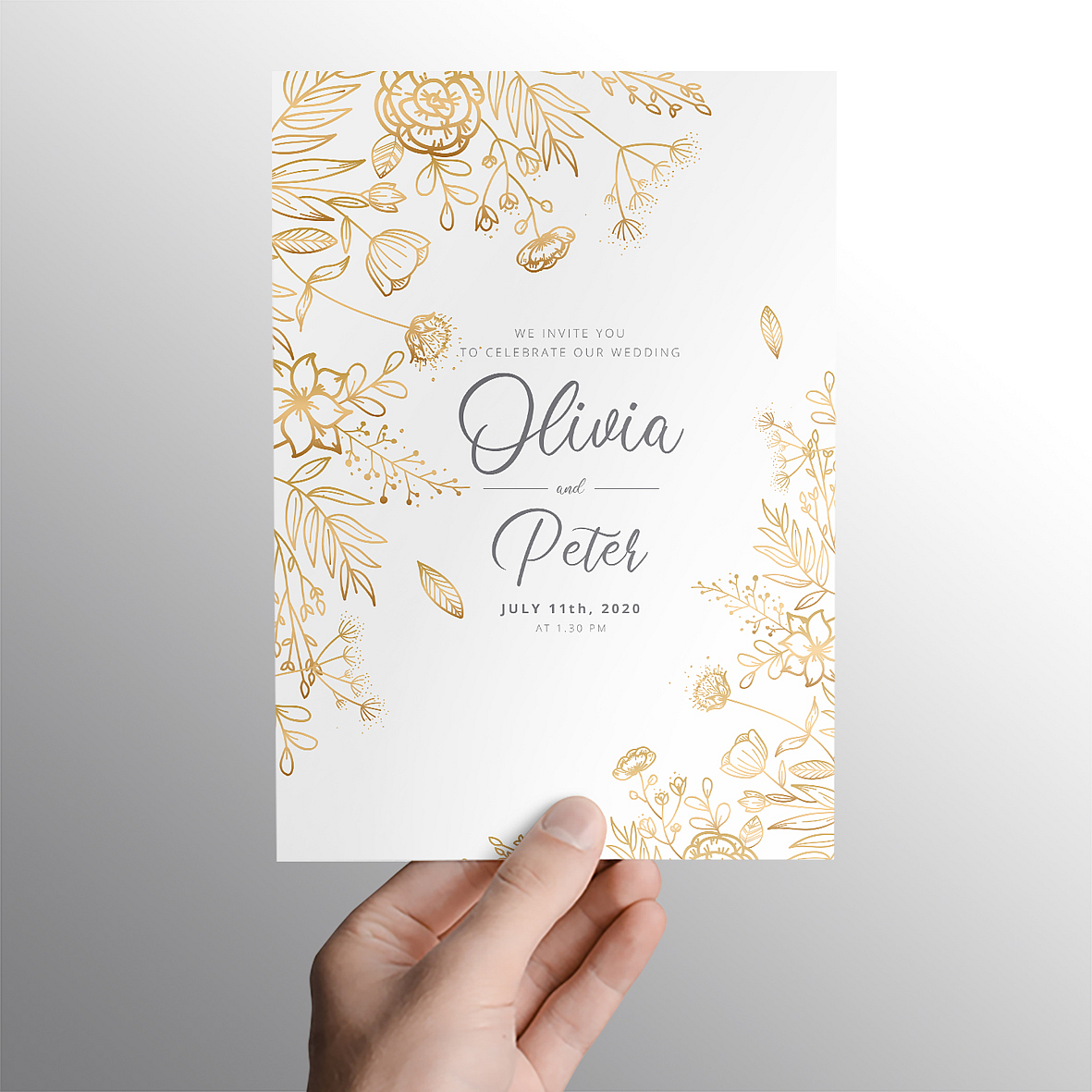 Metallic Foiled Invitations